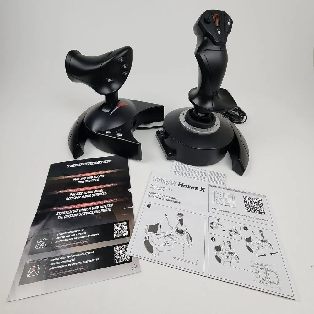 Thrustmaster T-Flight HOTAS X USB Flight Simulator Joystick Throttle PC